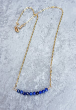 Load image into Gallery viewer, Lapis Lazuli Bar Necklace
