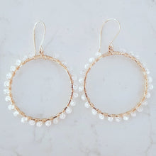 Load image into Gallery viewer, Moonstone Hoops
