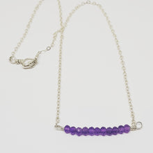 Load image into Gallery viewer, Amethyst Bar Necklace

